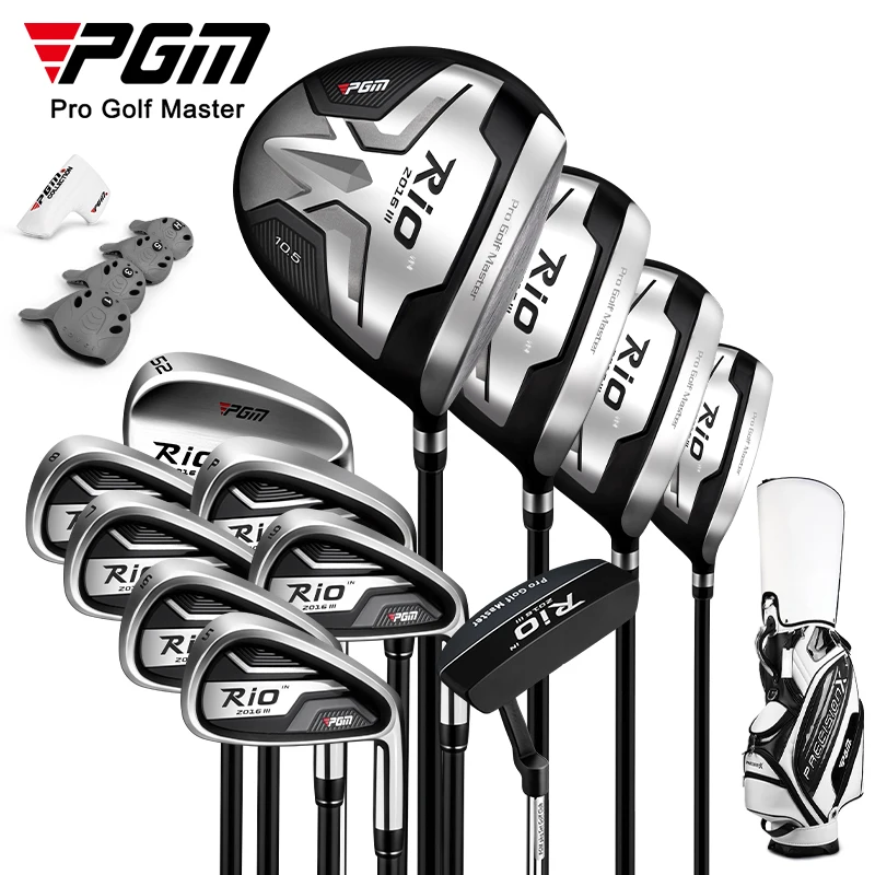 Golf Equipment For Beginners - ชุดไม้กอล์ฟ, ไม้กอล์ฟพรีเมียม 460 ซีซี, ชุดอุปกรณ์ครบชุดสีดำ, อุปกรณ์ฝึกซ้อมสำหรับมือใหม่ระดับมืออาชีพสำหรับกีฬากอล์ฟ