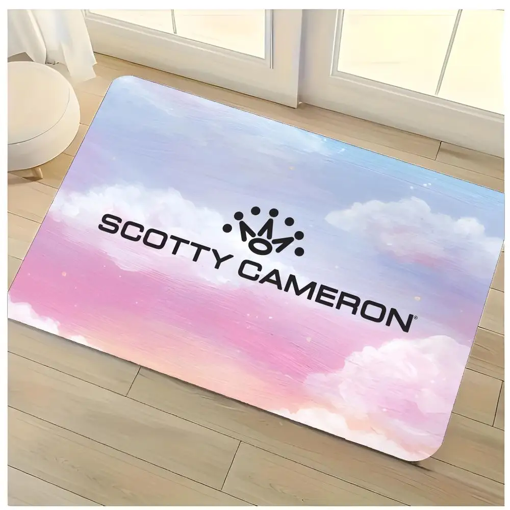 Golf Equipment Logos - โลโก้อุปกรณ์กีฬากอล์ฟ S-Scotty Cameron พรมปูพื้น ผ้าสักหลาดดูดซับน้ำได้ พรมปูพื้นกันลื่น