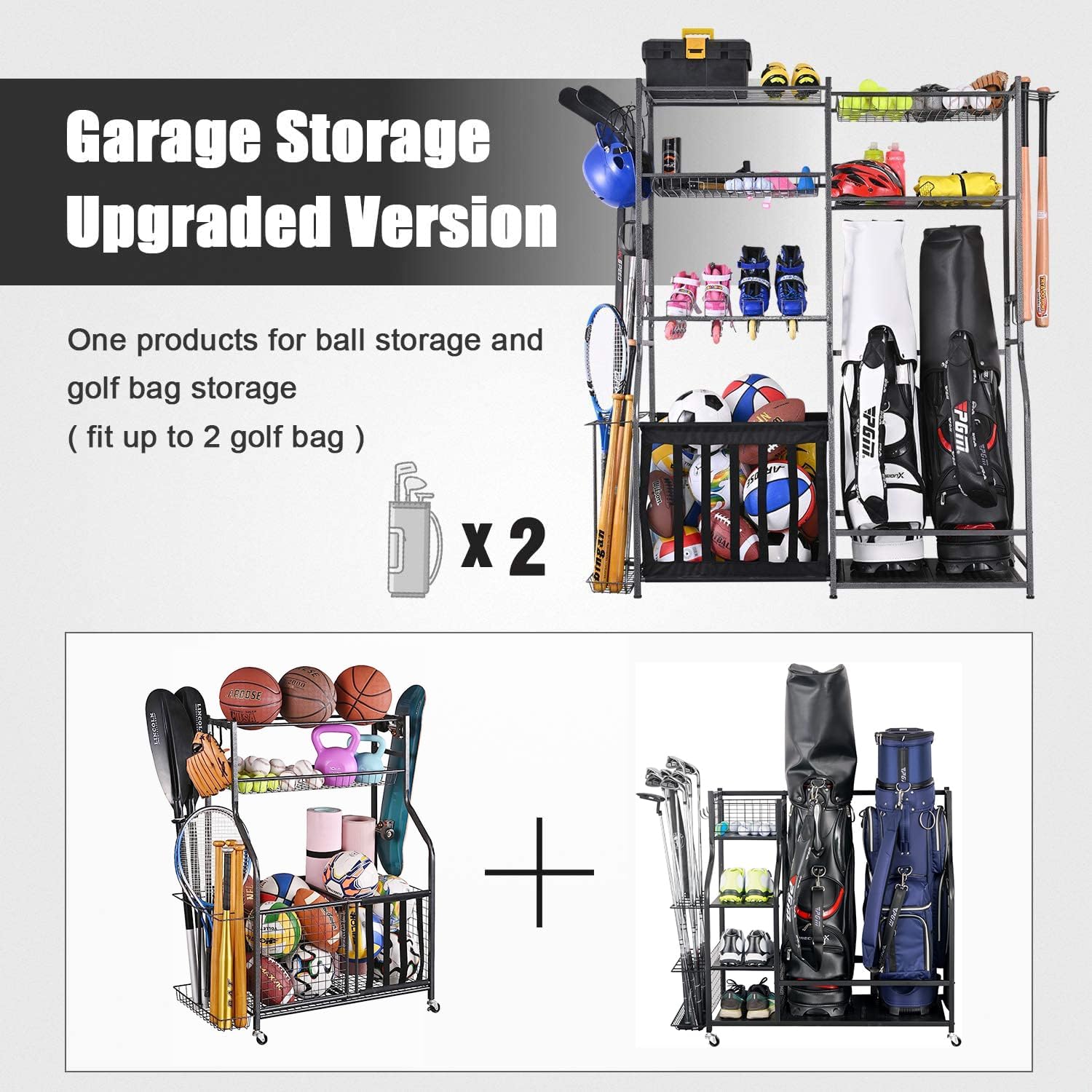 ชั้นวางอุปกรณ์กีฬาในโรงรถ ชั้น - Golf Equipment Organizer For Garage บทวิจารณ์และราคา
