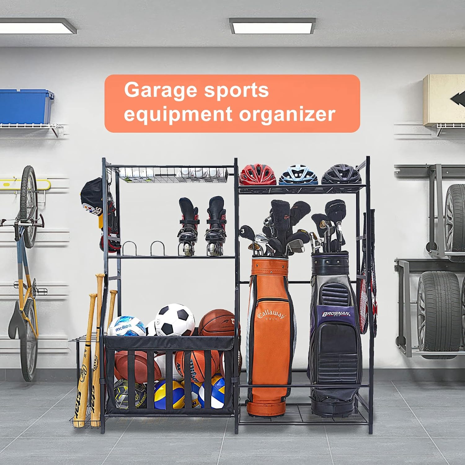 ชั้นวางอุปกรณ์กีฬาในโรงรถ ที่ว - Golf Equipment Organizer For Garage บทวิจารณ์และราคา