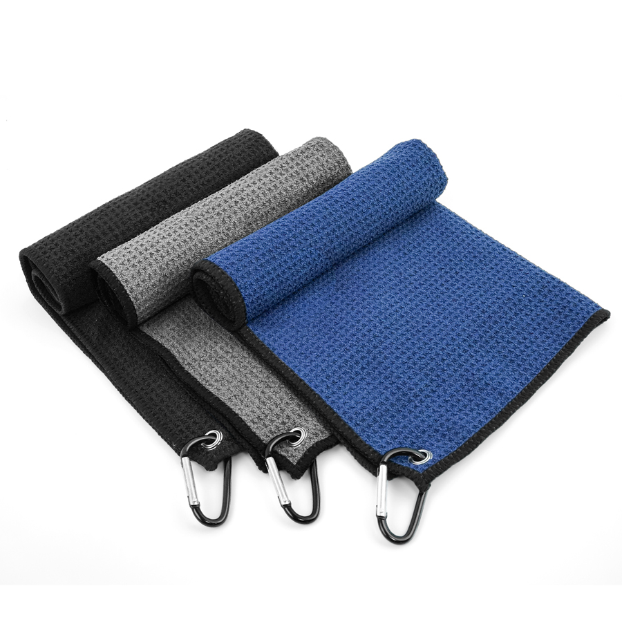ผ้าเช็ดตัวไมโครไฟเบอร์สำหรับกอ - Golf Towel Waffle บทวิจารณ์และราคา