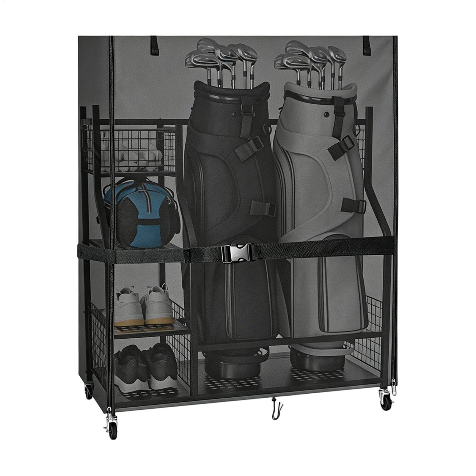 ผ้าคลุมกันฝุ่นสำหรับชั้นวางอุป - Golf Equipment Organizer For Garage บทวิจารณ์และราคา