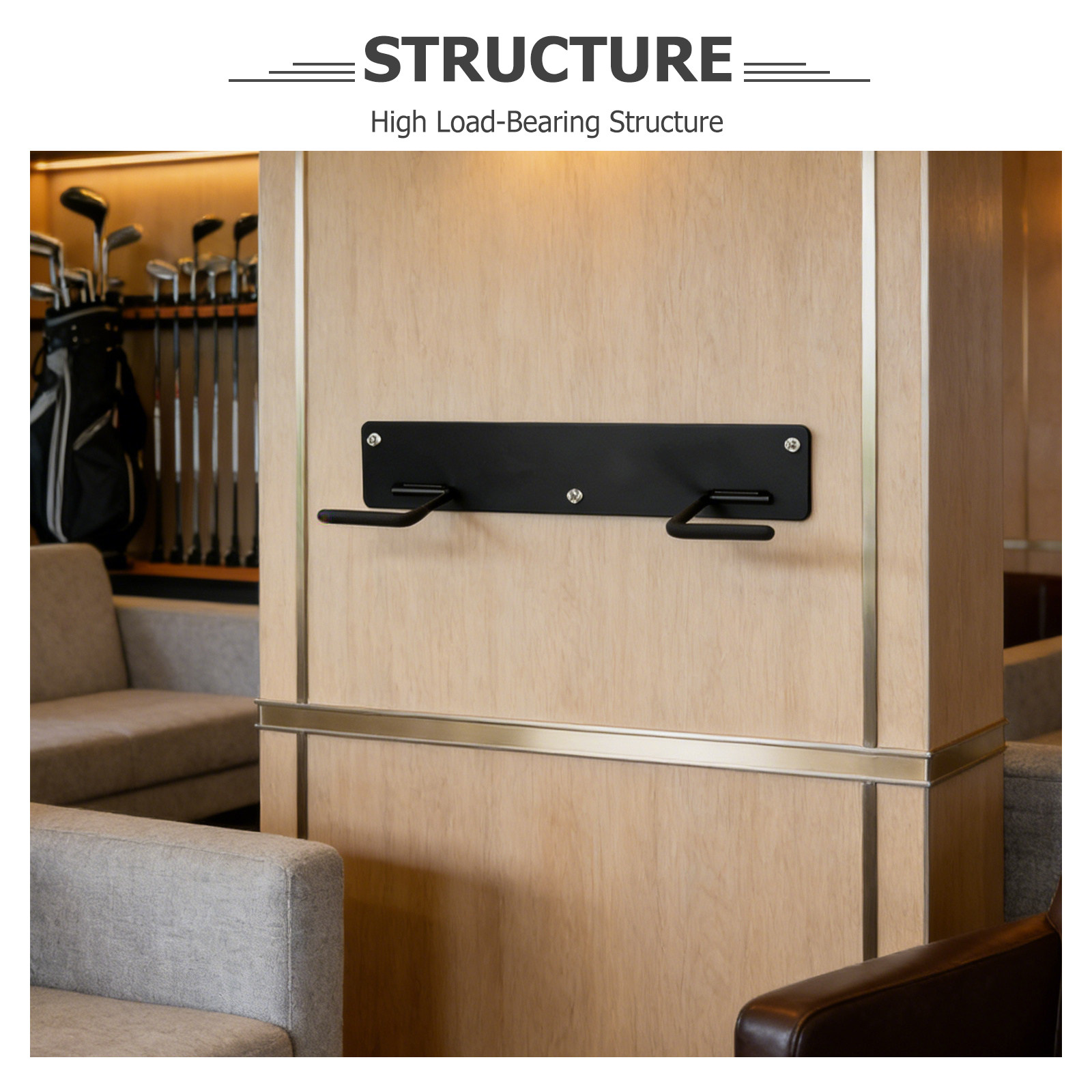 ชั้นวางถุงกอล์ฟติดผนังพร้อมสกร - Golf Equipment Organizer For Garage บทวิจารณ์และราคา