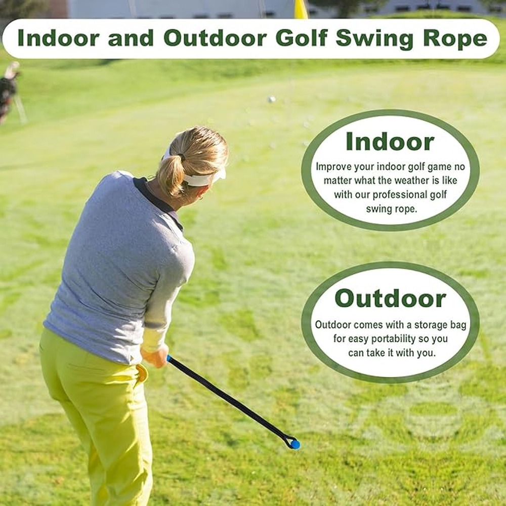 อุปกรณ์ฝึกวงสวิงกอล์ฟแบบเชือก  - Golf Equipment Essentials บทวิจารณ์และราคา